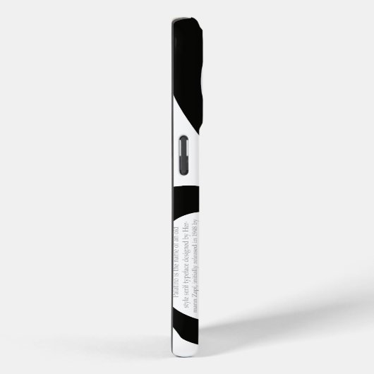 Palatino Typography Demo Case-Mate iPhoneケース (裏面 / 右)