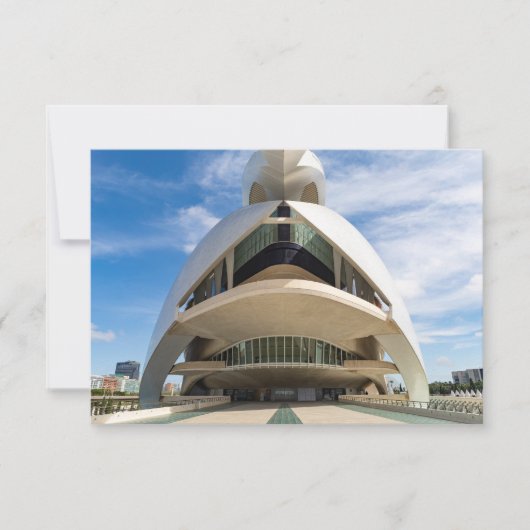 Palau de les Arts Reina Sofia, Valencia 招待状 (正面)