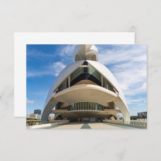 Palau de les Arts Reina Sofia, Valencia 招待状 (正面/裏面)