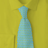 Palau Flag Brick Pattern ネクタイ