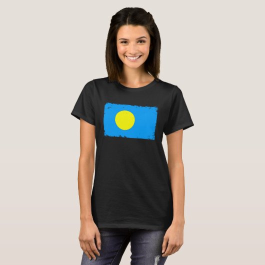 Palau Flag pride Palauan Roots inside Palau Tシャツ (正面フル)
