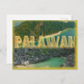 Palawan "世界の最も最高のな島" ポストカード (正面/裏面)