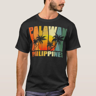 Palawan Island Philippines Retro Vintage Tropical Tシャツ