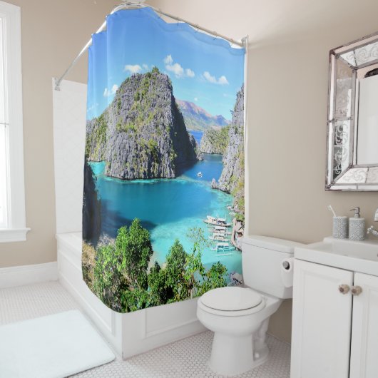 Palawan Lagoon, Philippines シャワーカーテン (インサイチュ)