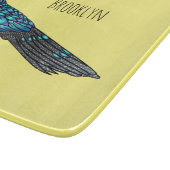 Palawan peacock pheasant bird cartoon illustration カッティングボード (角)