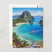Palawan Philippines Travel ポストカード (正面/裏面)