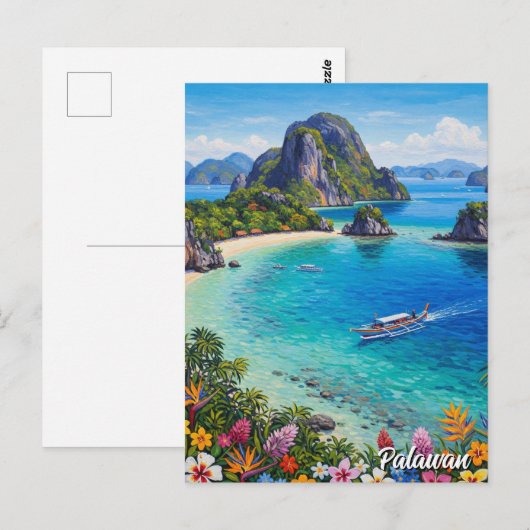Palawan Philippines Travel ポストカード (正面/裏面)