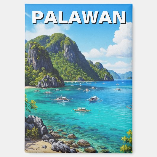 Palawan Philippines Travel マグネット (正面)