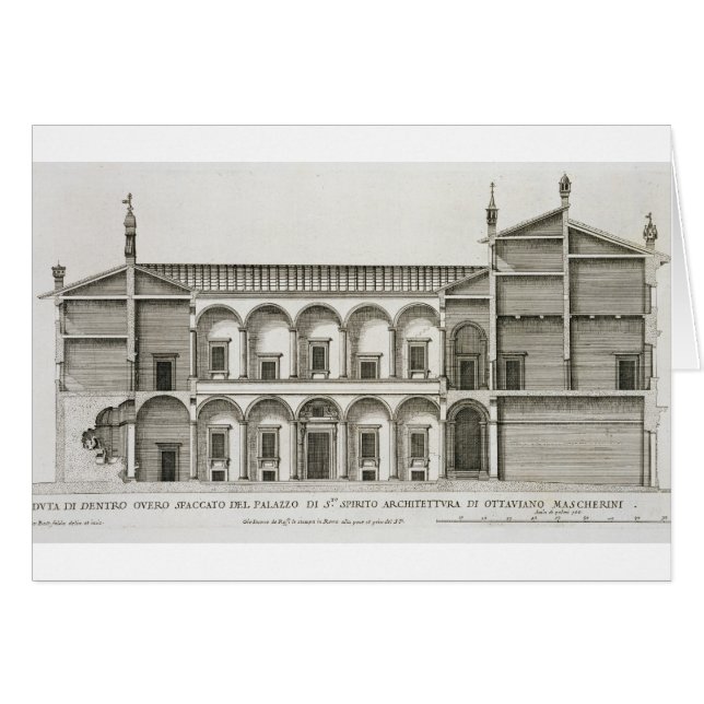 「Palazziディディミアムローマ」からのPalazzo di Santo Spirito、 (正面横)