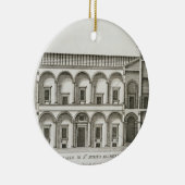 「Palazziディディミアムローマ」からのPalazzo di Santo Spirito、 セラミックオーナメント (右)