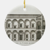 「Palazziディディミアムローマ」からのPalazzo di Santo Spirito、 セラミックオーナメント (裏面)