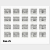 Palazzo Chigiのファサードのビュー,ローマ,デザイン スクエアシール (シート)