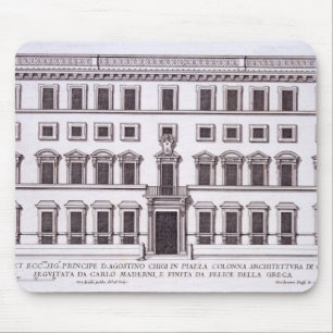 Palazzo Chigiの広場Colonna、「Palazziからのローマ、 マウスパッド