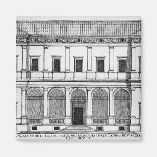 Palazzo Chigi on the Lungara, Rome, from 'Palazzi マグネット (正面)