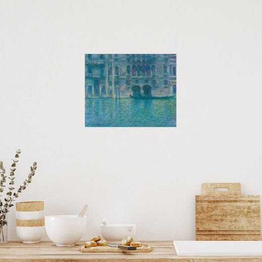Palazzo da Mula, Venice (1908)by Claude Monet ポスター (キッチン)
