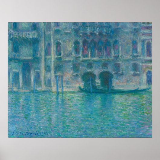Palazzo da Mula, Venice (1908)by Claude Monet ポスター (正面)