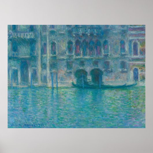 Palazzo da Mula, Venice (1908)by Claude Monet ポスター (正面)