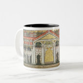 Palazzo di Teodorico、527-99の正面 ツートーンマグカップ (正面左)