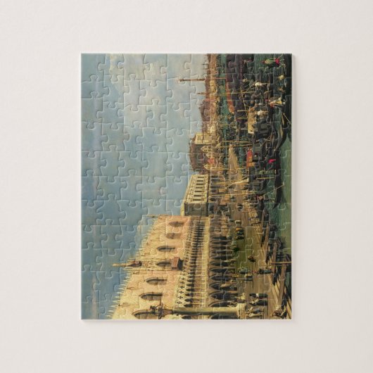 Palazzo DucaleおよびRivaのdegli Schiavoni、Venic ジグソーパズル (縦)
