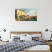 Palazzo DucaleとRiva degli Schiavoni(ヴェニック) キャンバスプリント (インサイチュ (寝室))