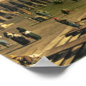 Palazzo DucaleとRiva degli Schiavoni（ヴェニック） ポスター (角)