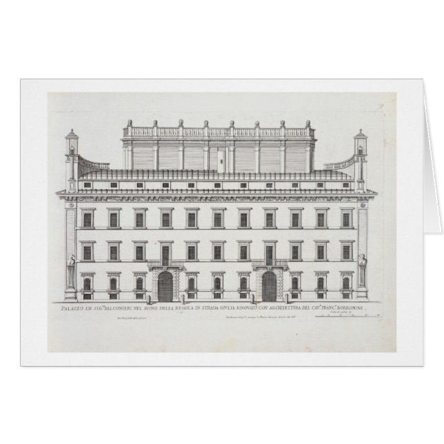 Palazzo Falconieri、「Palazziディディミアムローマ」からのローマ、 (正面横)