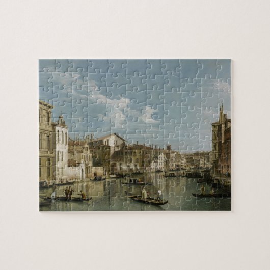 Palazzo FlanginiからのPalazzo Bemboへの大運河 ジグソーパズル (横)
