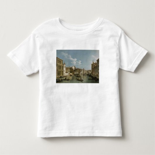 Palazzo FlanginiからのPalazzo Bemboへの大運河 トドラーTシャツ (正面)
