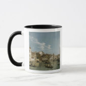 Palazzo FlanginiからのPalazzo Bemboへの大運河 マグカップ (左)