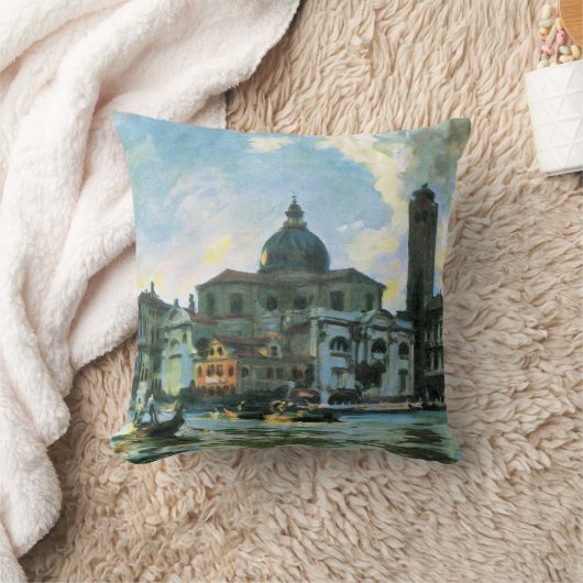 Palazzo Labia, Venice by John Singer Sargent クッション (ブランケット)