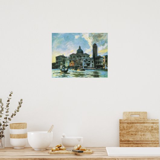 Palazzo Labia, Venice by John Singer Sargent ポスター (キッチン)