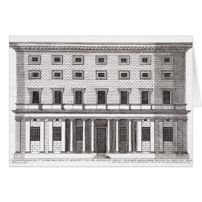 Palazzo Massimiのallaバエの正面の眺め、 (正面横)