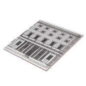 Palazzo Massimiのallaバエの正面の眺め、 タイル (側面)