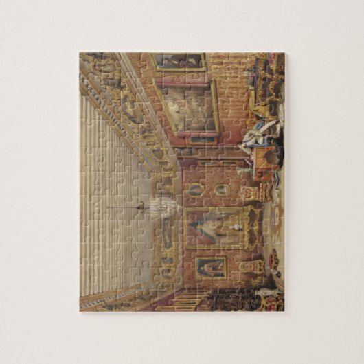 Palazzo Mocenigo、ベニスのByronの部屋(w/c pで ジグソーパズル (縦)