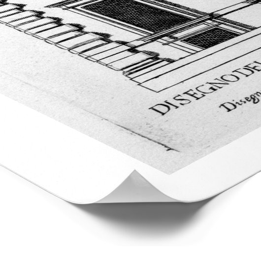 Palazzo of Alesandrino, Piazza SS Apostol ポスター (角)