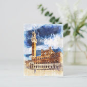 Palazzo Pubblico in Siena.トスカーナ、イタリア。 ポストカード (スタンド正面)
