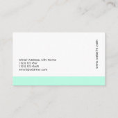 pale優雅を複雑にしました 名刺 (裏面)