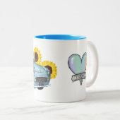 Pale Aqua Figaro coffee mug ツートーンマグカップ (正面右)