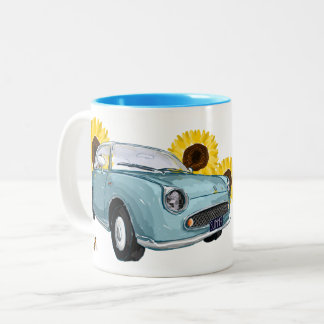 Pale Aqua Figaro coffee mug ツートーンマグカップ
