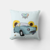 Pale Aqua Figaro pillow クッション (正面)