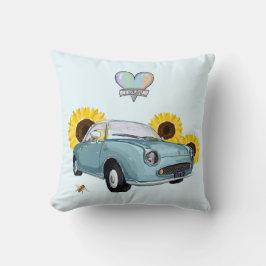 Pale Aqua Figaro pillow クッション