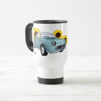 Pale Aqua Figaro travel mug - reisbeker トラベルマグ