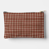 Pale Beige and Red Plaid アクセサリーポーチ (裏面)