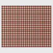 Pale Beige and Red Plaid ラッピングペーパー (フラット)
