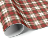 Pale Beige and Red Plaid ラッピングペーパー (ロールコーナー)