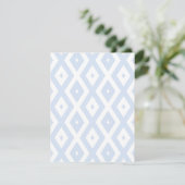 Pale blue and white diamond pattern 出欠カード (スタンド正面)
