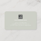Pale Blue Business Card  with World Map and Plane 名刺 (裏面)