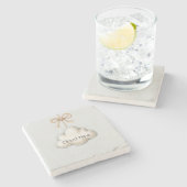 Pale Blue Cloud Nine ストーンコースター (横)