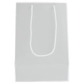 Pale Blue Cloud Nine Baby Shower ミディアムペーパーバッグ (裏面)