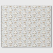 Pale Blue Cloud Nine Baby Shower ラッピングペーパー (フラット)